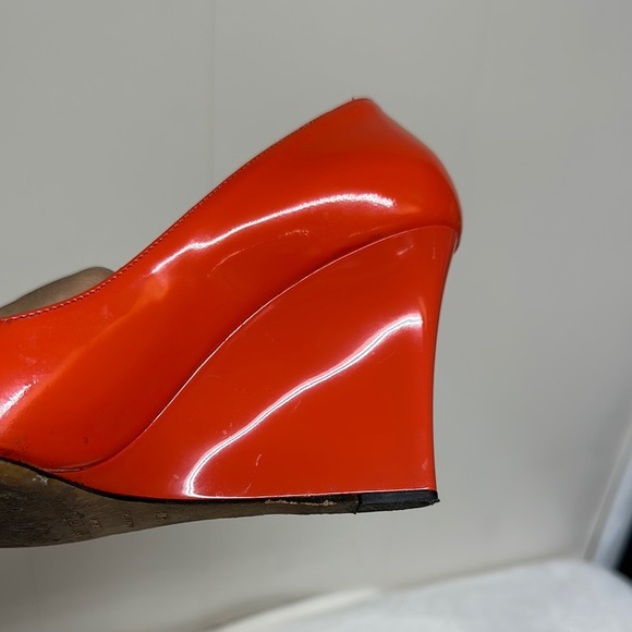 Jimmy Choo Red Heels Elegant Peep Toe - Picture 13 of 16